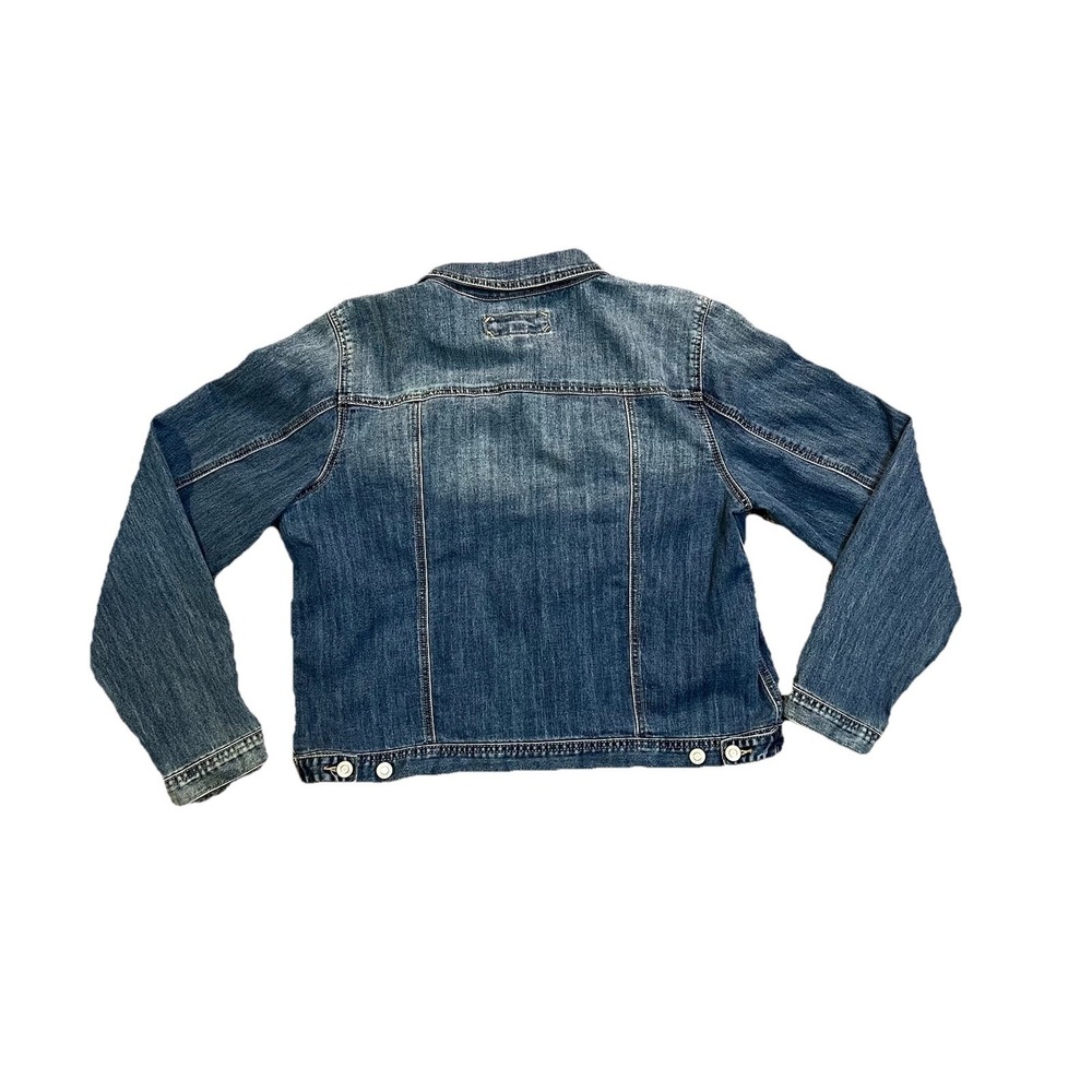 Maurice's Casual Button Up Long Sleeve Denim Jacket Womens Size Medium M Blue - Picture 4 of 5